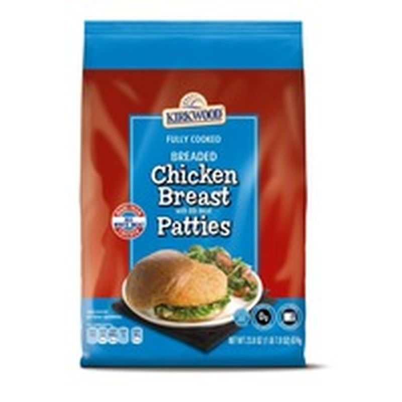 Kirkwood Fully Cooked Breaded Chicken Breast Patties