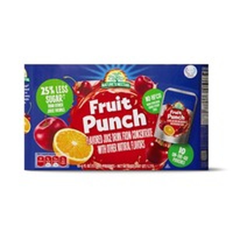 Nature's Nectar Fruit Punch Juice Pouches