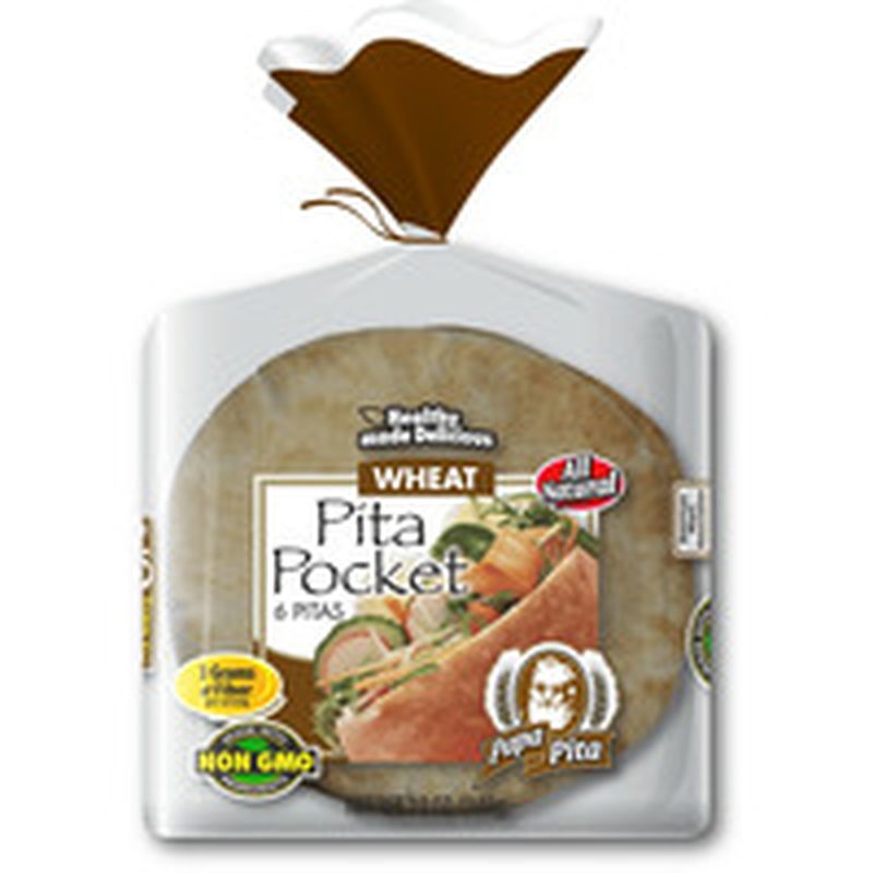 Papa Pita Whole Wheat Greek Pockets Pita Bread