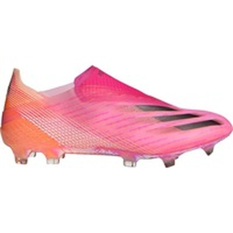 black laceless soccer cleats