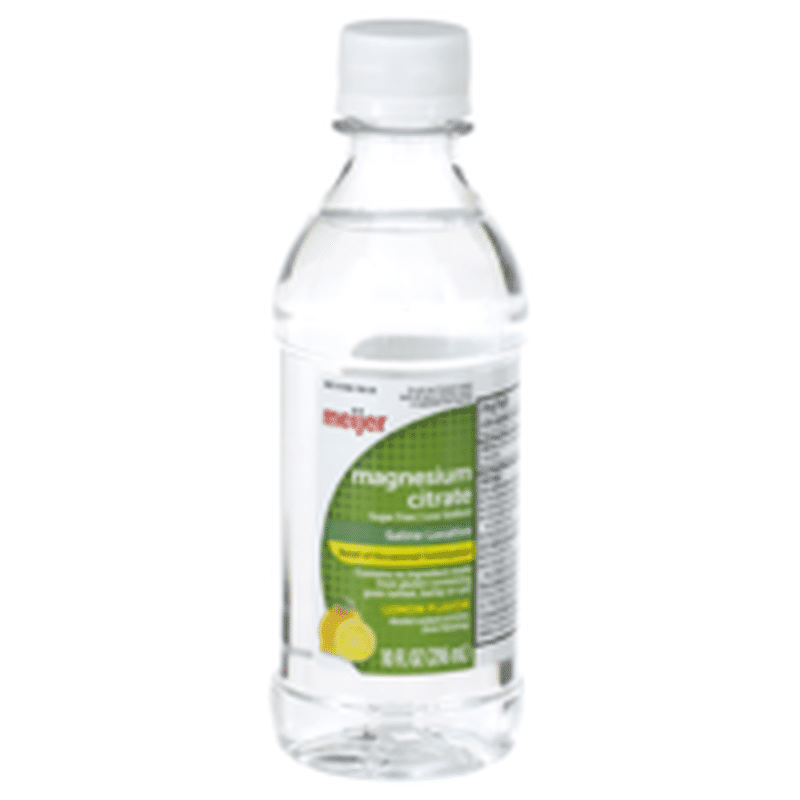 Meijer Magnesium Citrate Saline Laxative Relief Of Occasional Constipation Lemon Flavor 10 Fl Oz Instacart