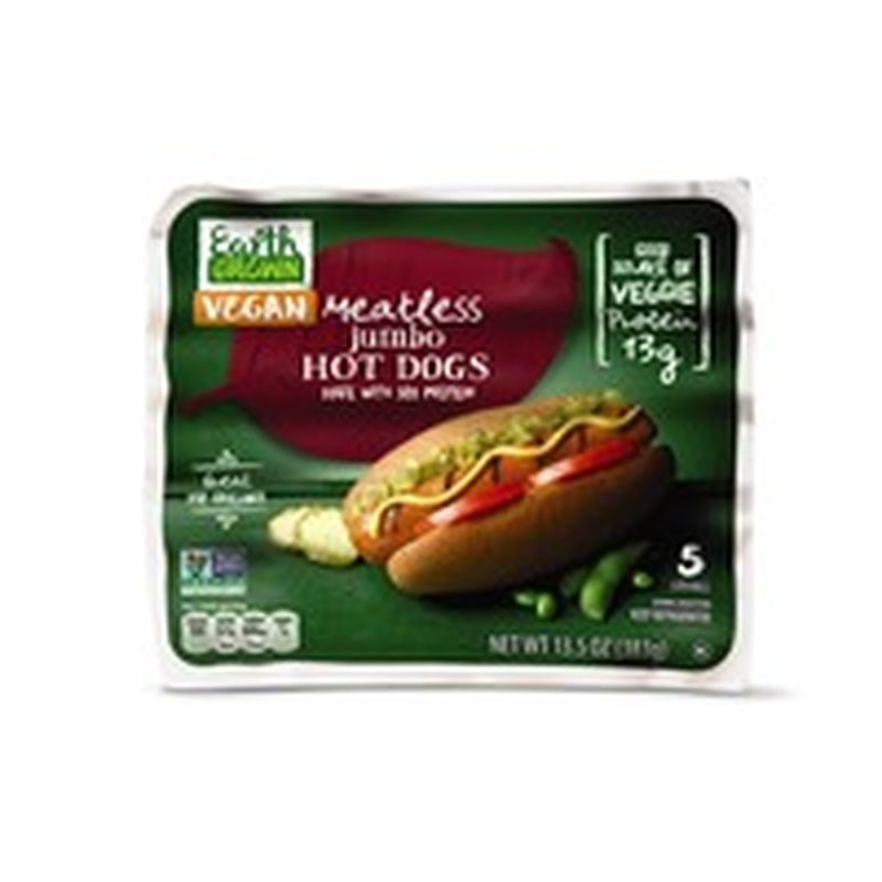 Earth Grown Meatless Jumbo Hot Dogs