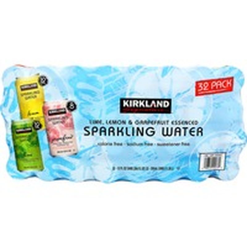 Kirkland Signature Sparkling Water cans, 32 x 12 fl oz