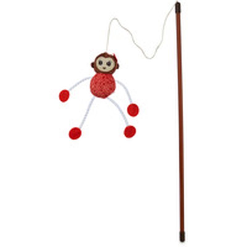 Leaps & Bound Cuddle Monkey Catnip Cat Teaser Toy