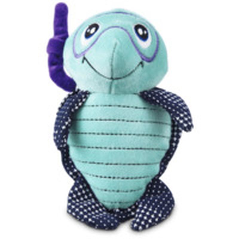 Leaps & Bounds Small Turtle Flattie Dog Toy