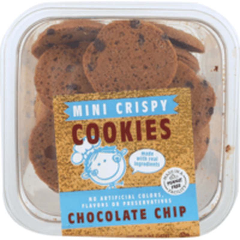 Mini Crispy Chocolate Chip Cookies