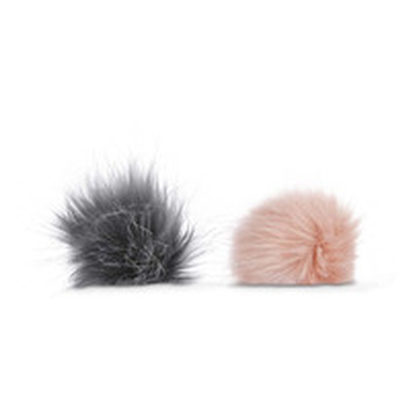 Modern Luxe Collection Gray & Pink Pet Collar Pom-Poms