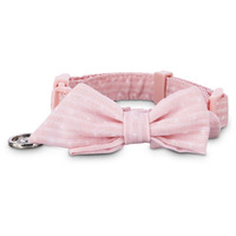 Seas Small Puppy Pink Dot Adjustable Collar