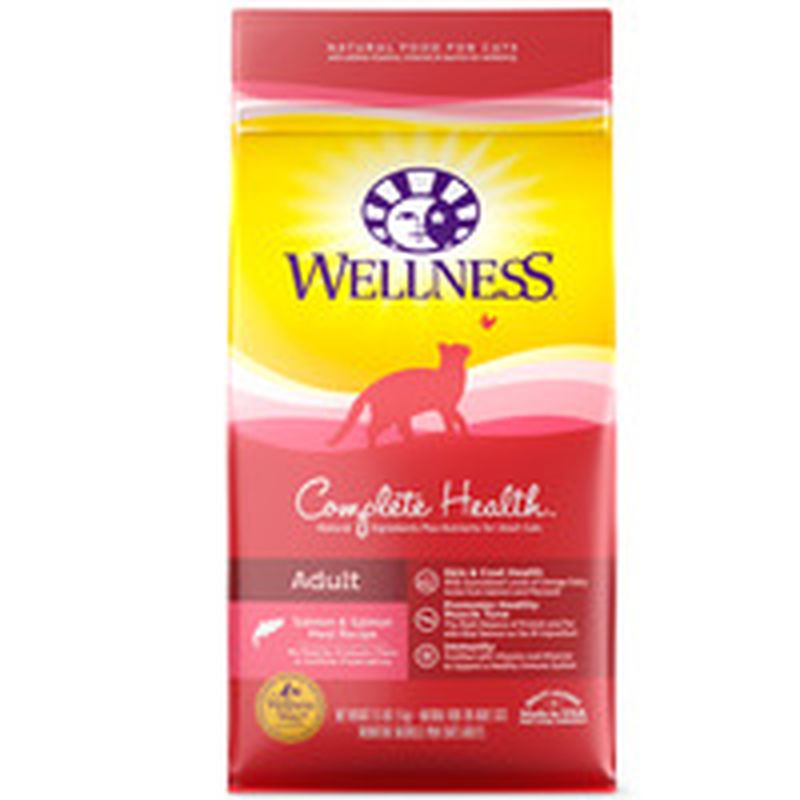 Wellness Complete Health Salmon & Salmon Meal Recipe Natural Food For Adult Cats