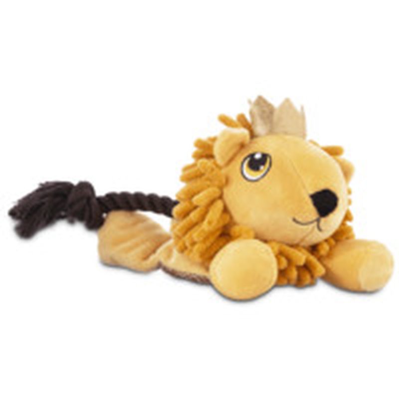 Leaps & Bounds Pets on Safari Lion Flattie Medium Dog Toy