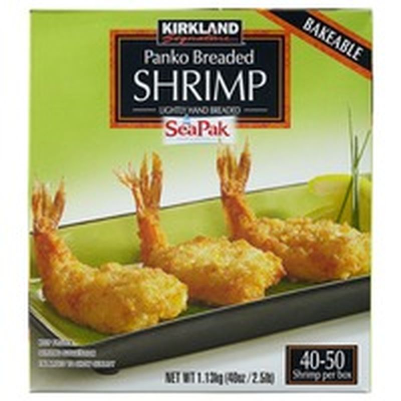 Kirkland Signature Panko Breaded Shrimp 2 5 Lb 40 Oz Instacart
