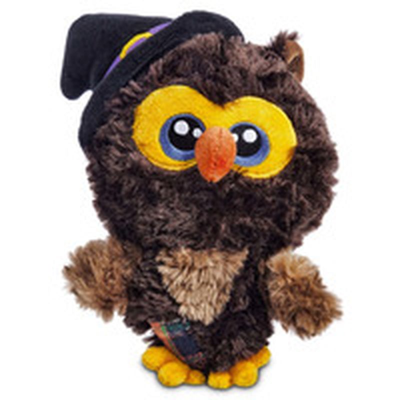 Halloween Medium Owl Flattie Dog Toy