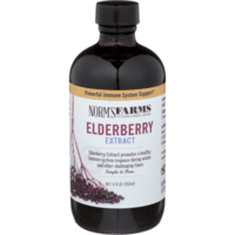 Norm's Farms Elderberry Extract Powerful Immune System Support Dietary Supplement