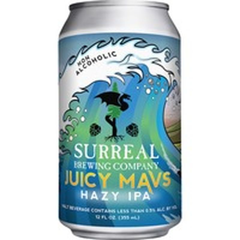 Surreal Brewing Company Non- Alcoholic Juicy Mavs Hazy IPA