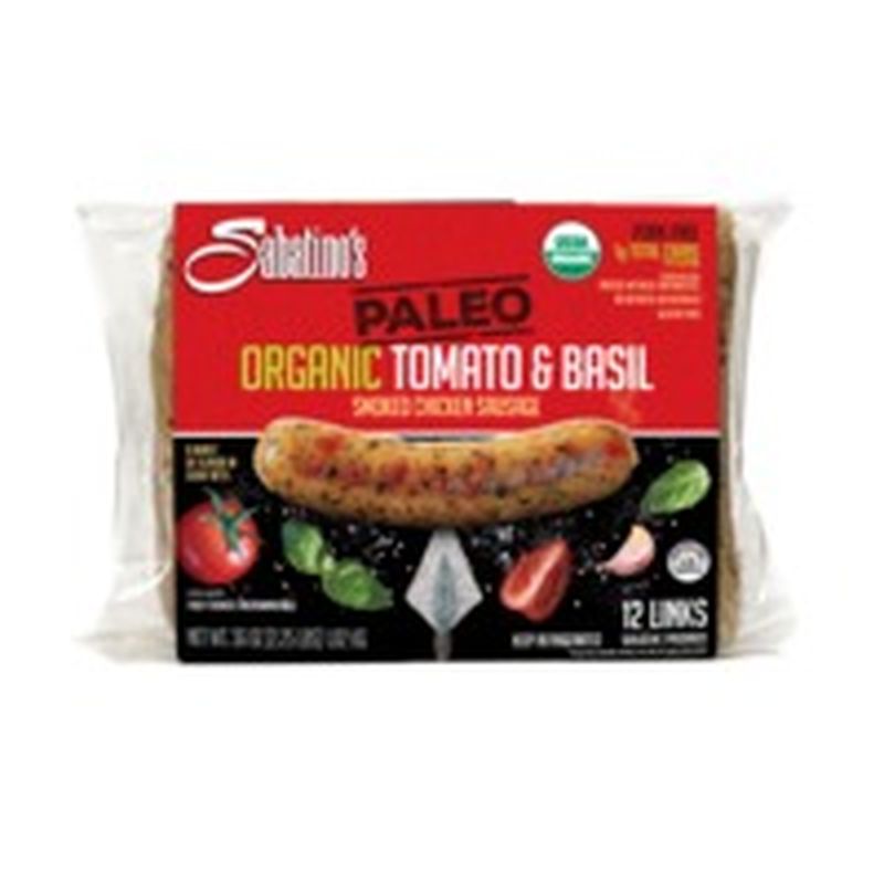 Sabatino Organic Paleo Tomato Basil Sausage