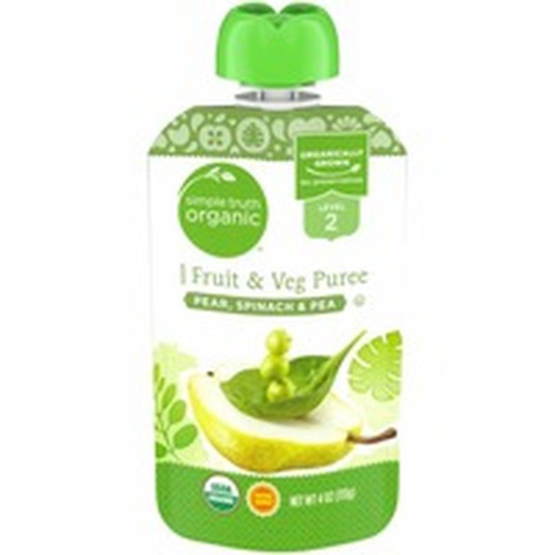 Simple Truth Organic Pear Spinach & Pea Puree