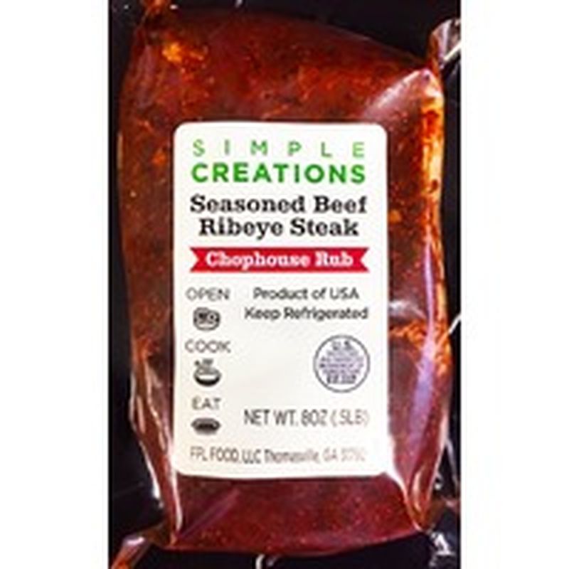 Simple Creations Chophouse Rub Seasoned Beef Ribeye Steak