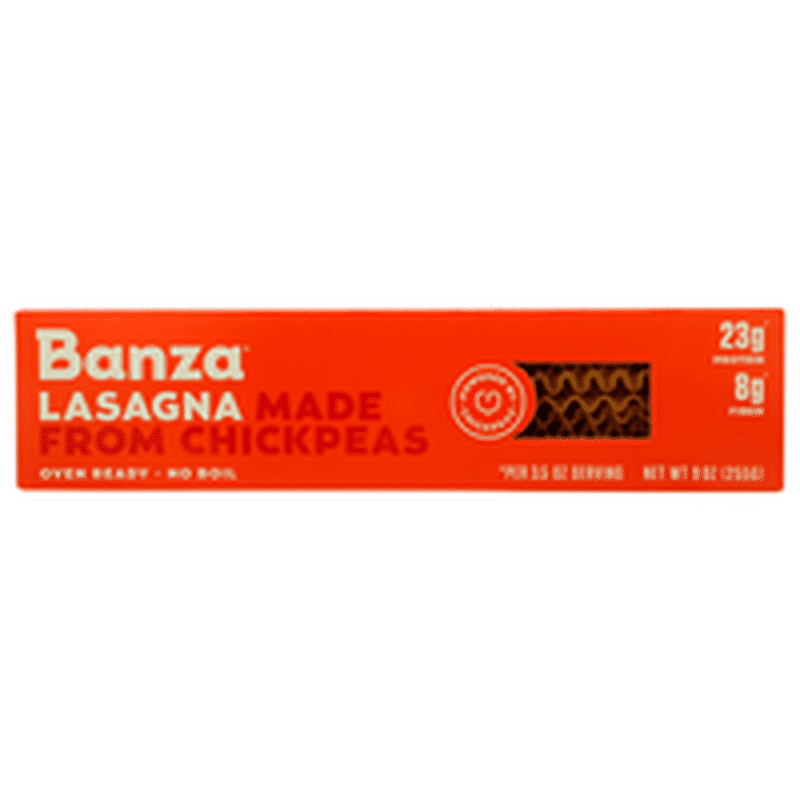 Banza Lasagna Made From Chickpeas
