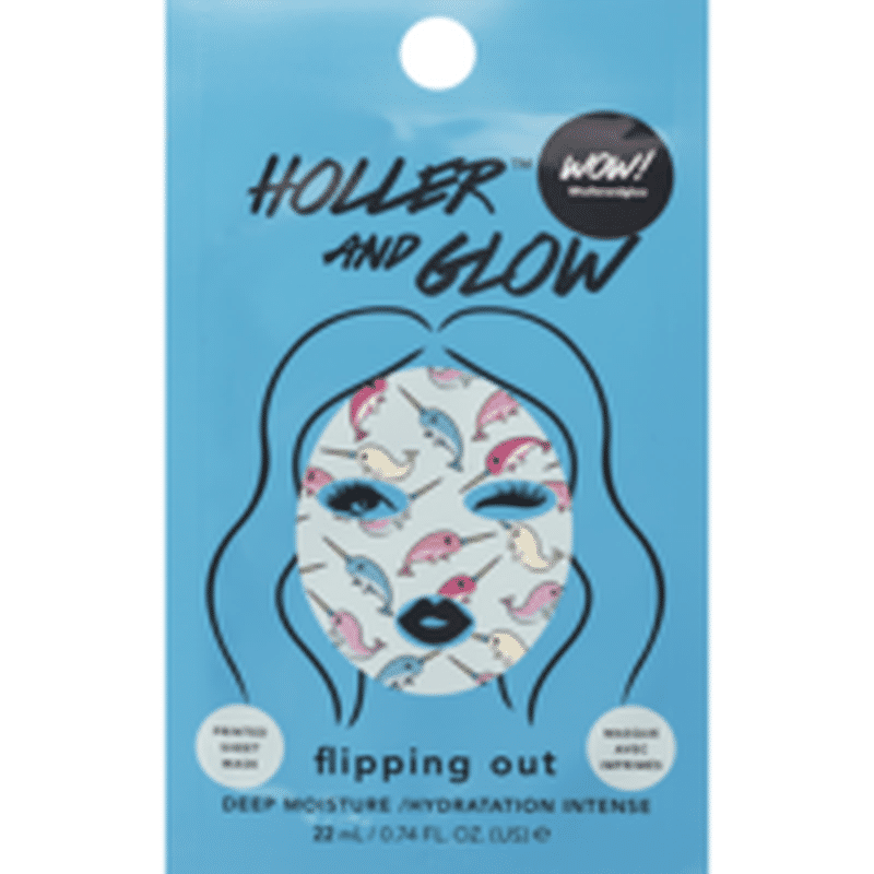 Holler and Glow Unicorns Exist Illuminating Sheet Face Mask