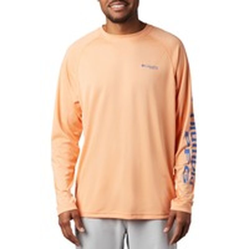 columbia men's pfg terminal tackle heather long sleeve shirt