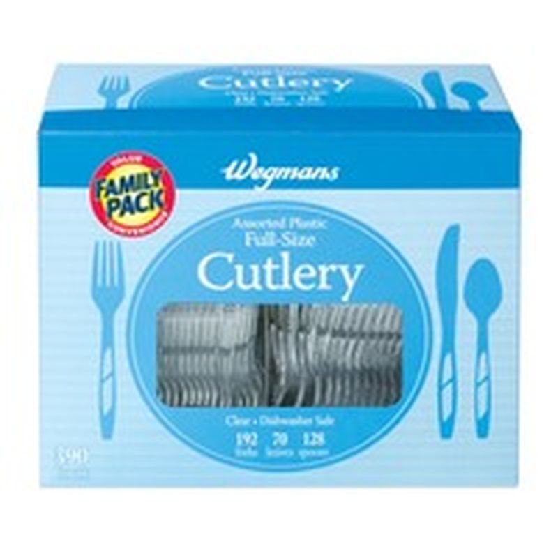 Wegmans Assorted Plastic Full-Size Cutlery, FAMILY PACK
