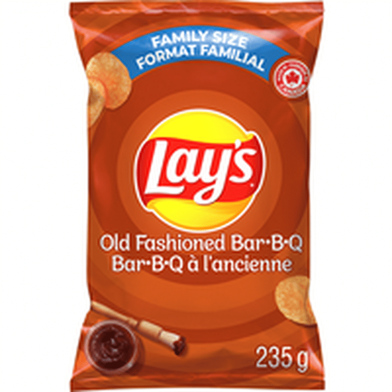 Lay S Old Fashioned Barbecue Potato Chips 235 G Instacart