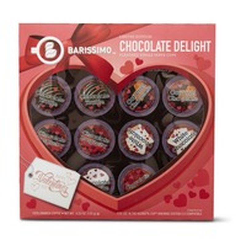 Barissimo Coffees of Valentines Chocolate Delight Flavored Single Serve Coffee Cups