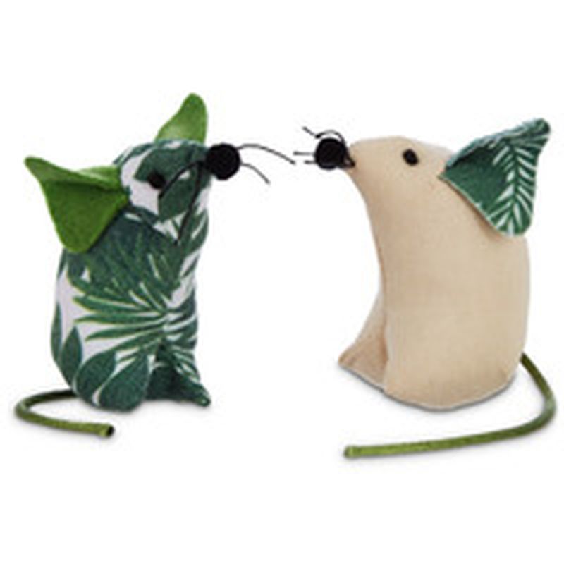 Leap & Bounds Pets on Safari Palm Print Mice Cat Teaser Toy