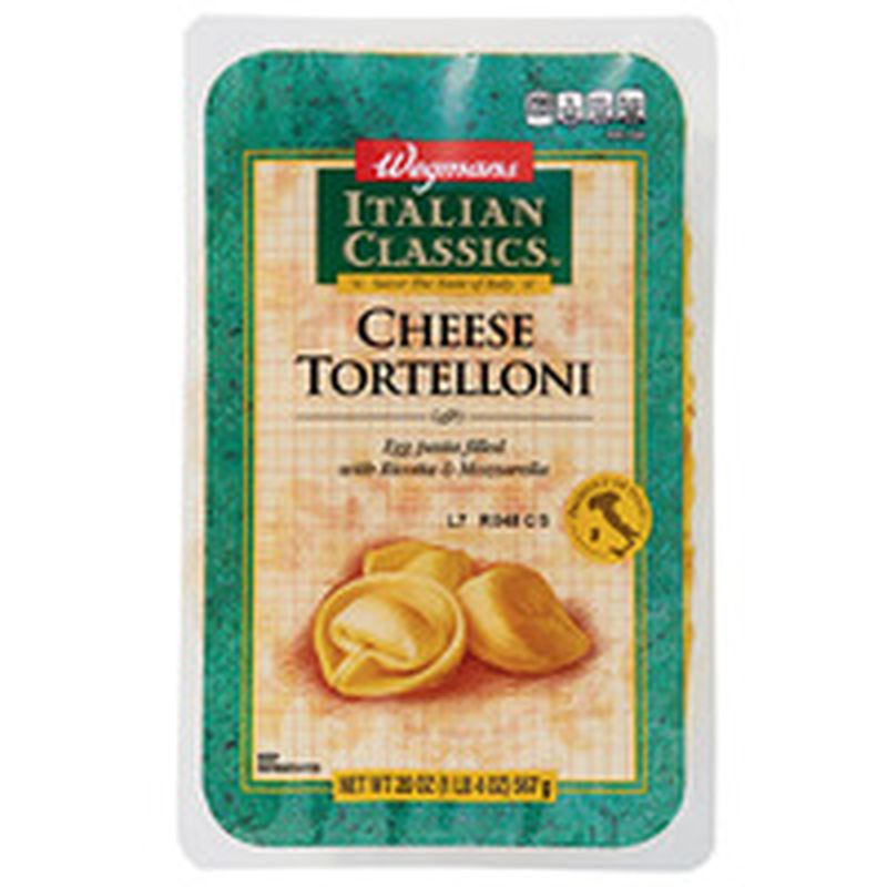 Wegmans Cheese Tortelloni Egg Pasta Filled With Ricotta & Mozzarella