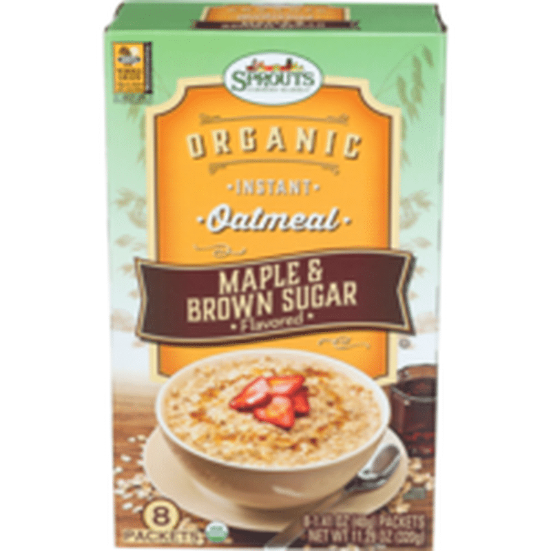 Sprouts Organic Maple & Brown Sugar Instant Oatmeal