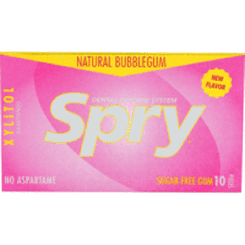 Spry Bubblegum Chewing Gum
