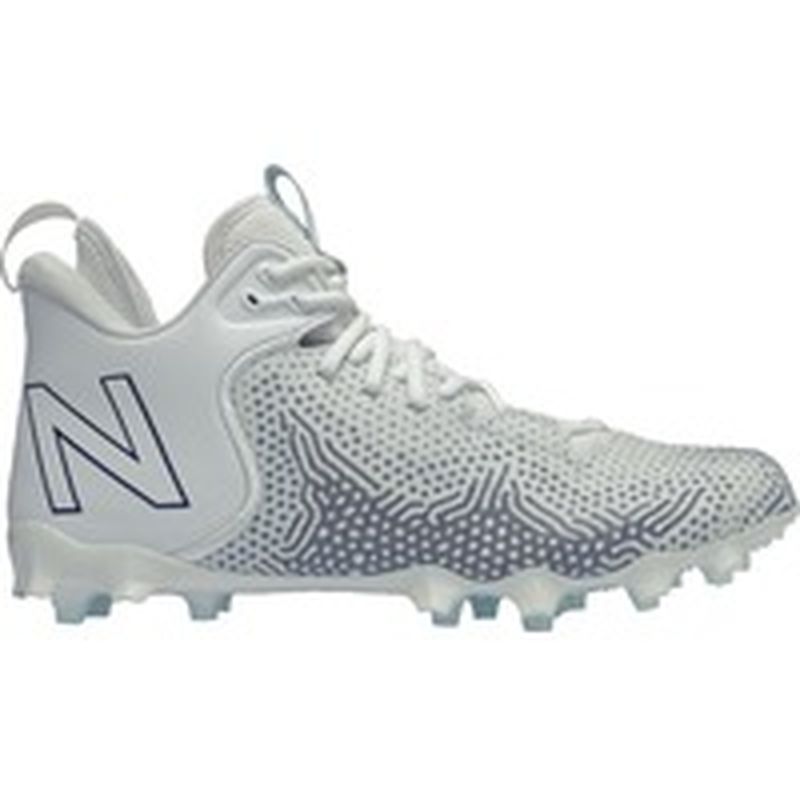 New Balance Men's Freeze LX 3.0 Mid Lacrosse Cleats - White & Navy (each) - Instacart
