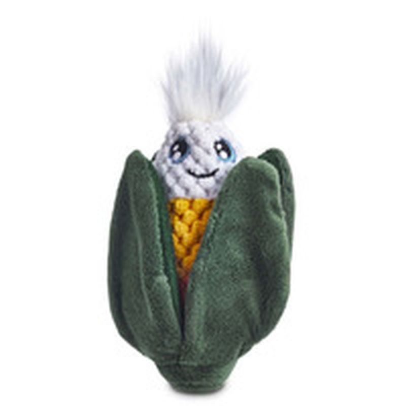 Extra Small Halloween Candy Corn Plush Dog Toy