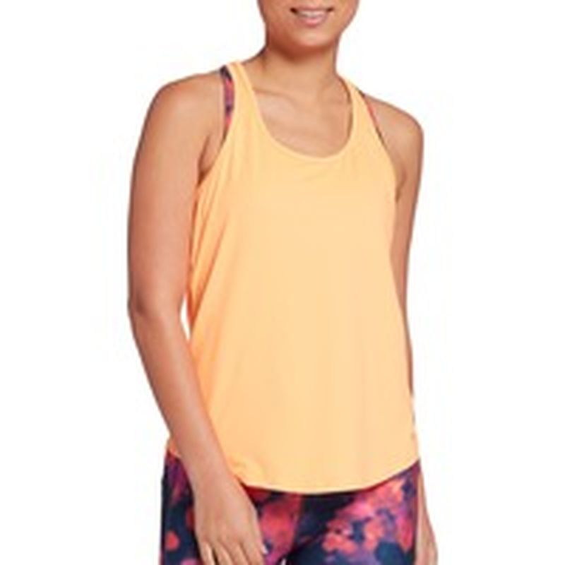 DSG Women's Regular & Plus Movement Tank Top Fresh Melon L (L