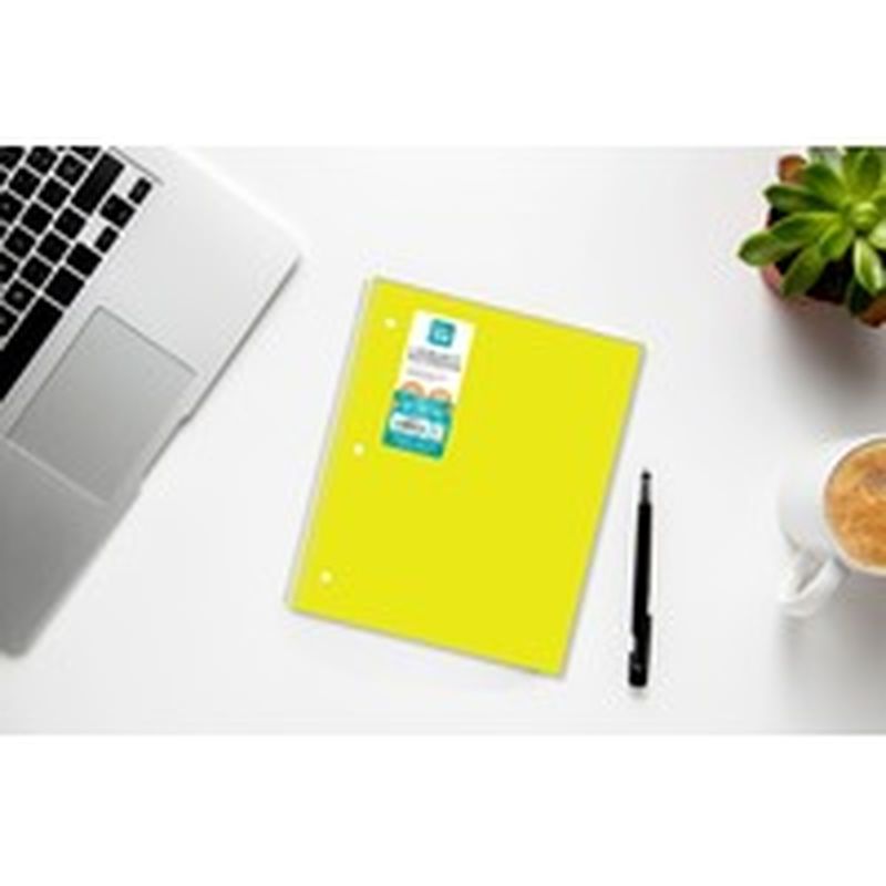 Pen Gear 9 X 11 100 Sheets Yellow Poly 1 Subject Wide Ruled Notebook Each Instacart