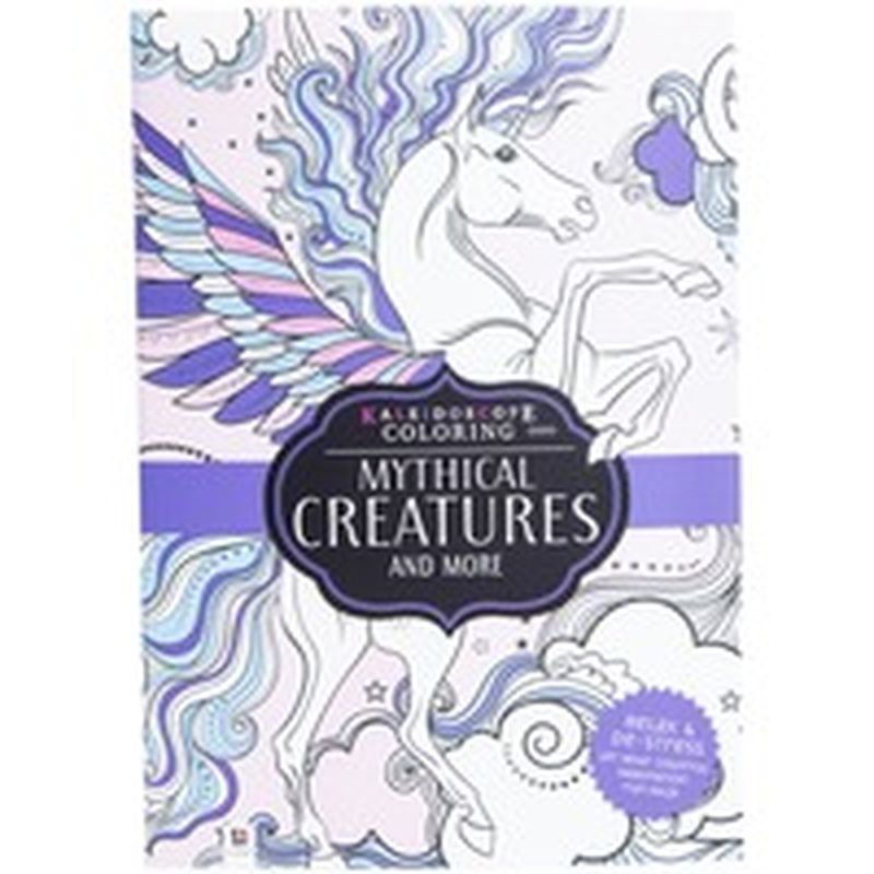 Download Hinkler Mythical Creatures More Kaleidoscope Adult Coloring Book Each Instacart