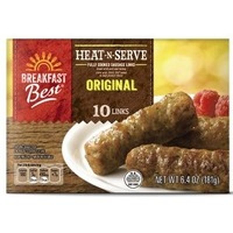Breakfast Best Microwavable Original Heat -n- Serve Fully Cooked Sausage Links