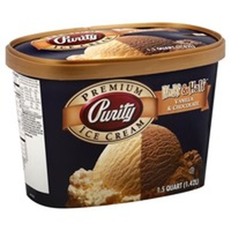 Purity Half Half Vanilla Chocolate Premium Ice Cream 1 5 Qt Instacart