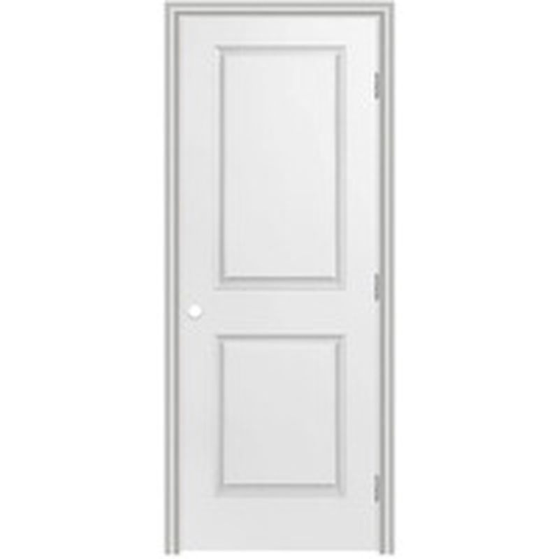 Masonite Traditional 2 Panel Square Hollow Core Primed Molded Composite Left Hand Inswing Outswing Single Prehung Interior Door White 24 X 80 Each Instacart