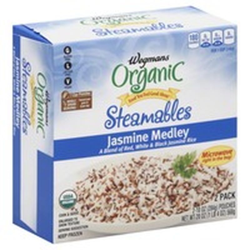 Wegmans Organic Food You Feel Good About Steamables, Jasmine Medley, FAMILY PACK