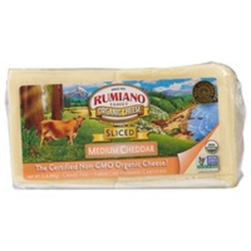 Rumiano Organic Sliced Medium Cheddar