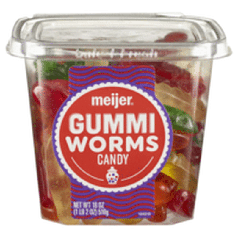 Meijer GUMMI WORMS Premium CANDY (18 oz) - Instacart