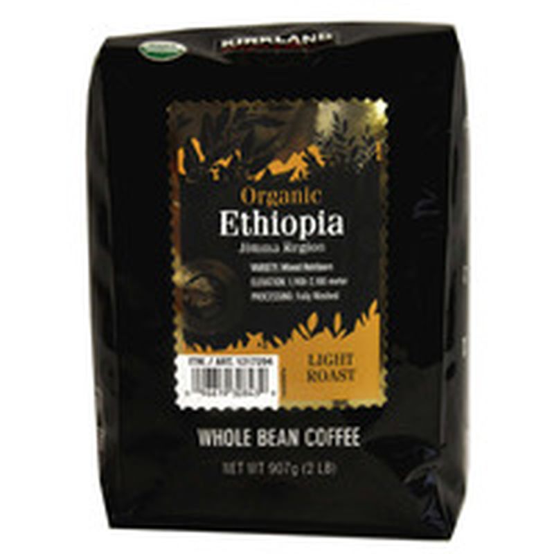 Kirkland Signature Organic Ethiopian Whole Bean, 2 lbs