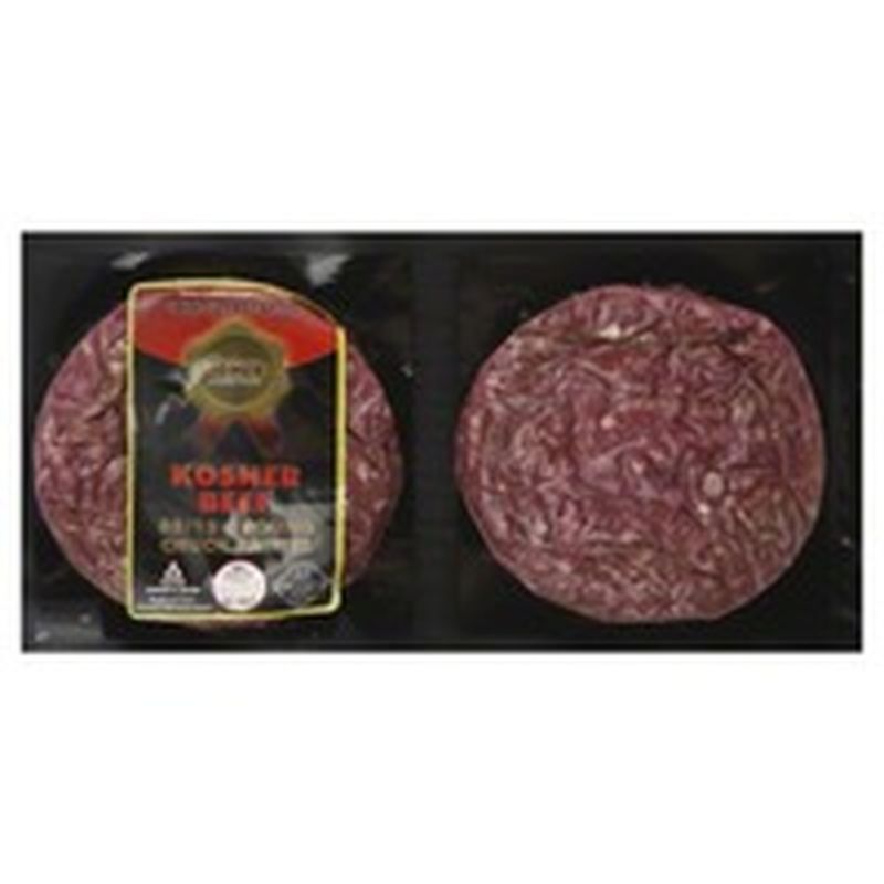 Tomer 85/15 Ground Chuck Kosher Beef Patties