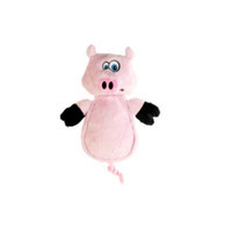 Hear Doggy Chew Guard Flattie Pig Toy With Ultrasound