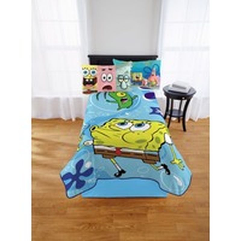 Spongebob Squarepants Kids Twin Full Size Microfiber Plush Blanket Each Instacart