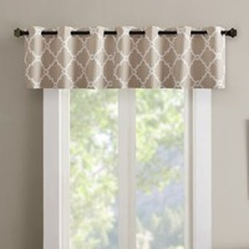 New khaki valance Madison Park Khaki Merritt Grommet Top Room Darkening Window Valance Each Instacart