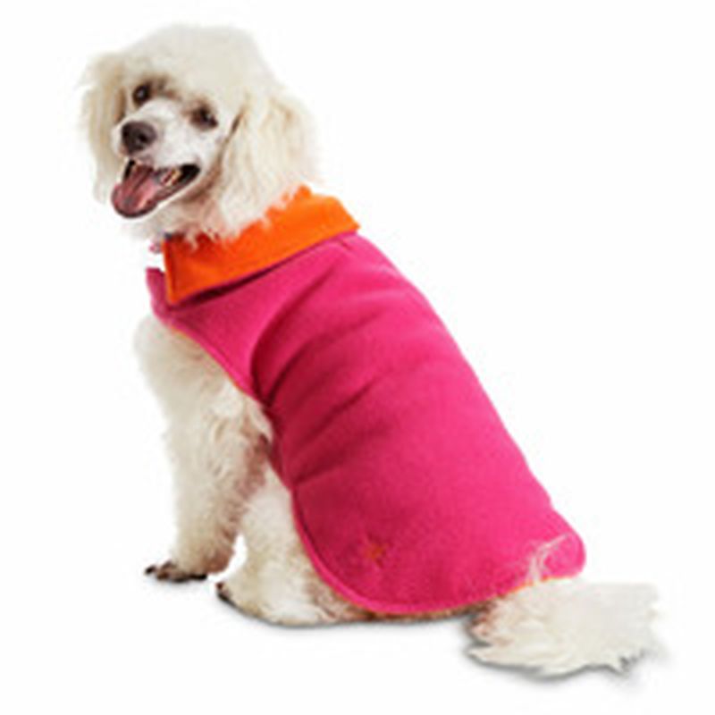 Good2 Go Pink & Orange Reversible Dog Cozy Coat