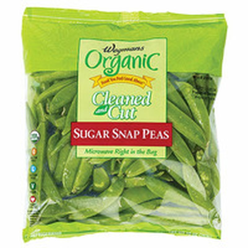 Wegmans Organic Food You Feel Good About Cleaned and Cut Sugar Snap Peas