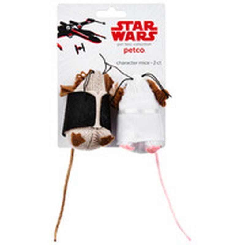 Star Wars Han Solo And Princess Leia Mice Cat Toys Pack Of 2 Toys